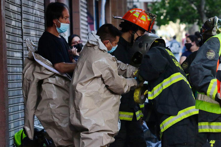 Un herido tras explosión en bodega del centro de Santiago