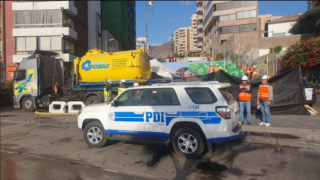 Investigan muerte de trabajador en fosa de aguas servidas en Antofagasta